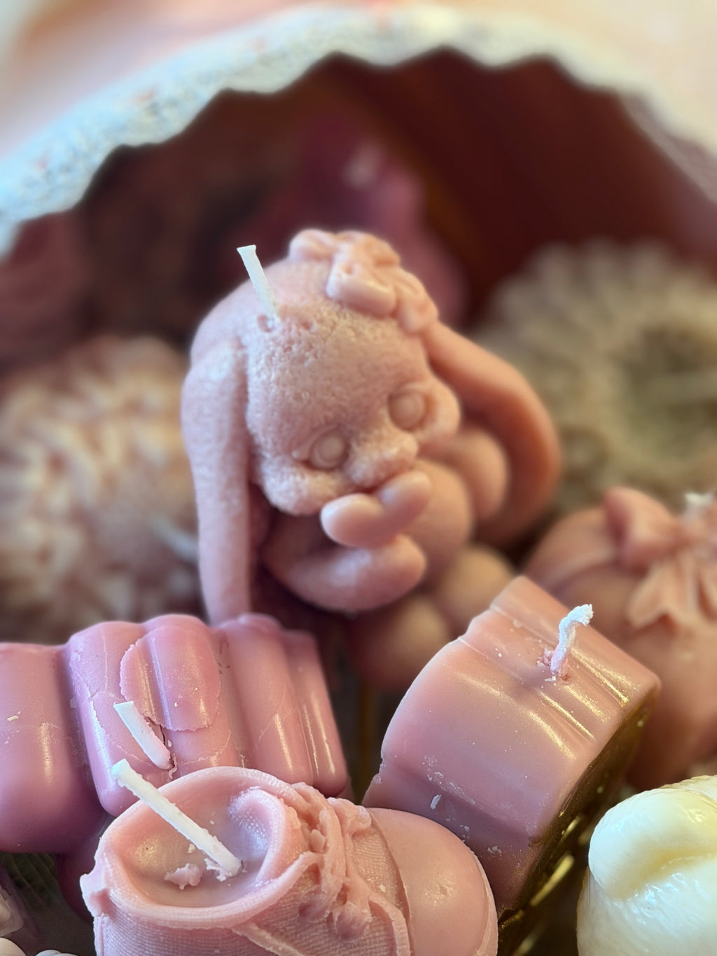 Bundle of Joy - Baby Girl Candle Crib